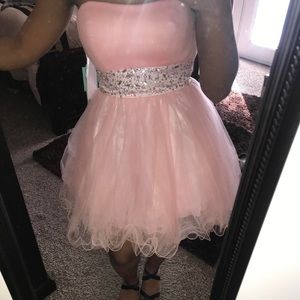 Blush Pink Homecoming Dress
